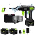Miniatyrbillede 1 af 2: Trådløs Højtryksrenser, 1000W Effekt, 980psi Tryk, 6-i-1 Dyser,2 Batteri, Elektrisk