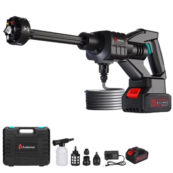 Langaton painepesuri, maksimi paine 600 PSI, nimellisteho 110W, vesivirta 5,6 l/min,Sähköinen, EU, 1Akku