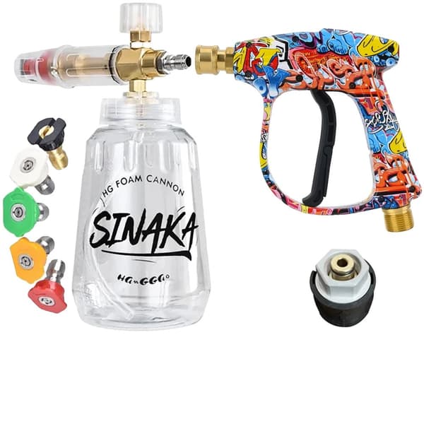 Trycktvättspraypistol, Högtryck, Snabbkoppling,Gul
