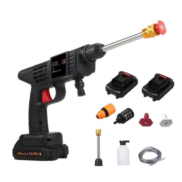 Trycktvätt, 150 PSI, Sladdlös,svart, Batteridriven