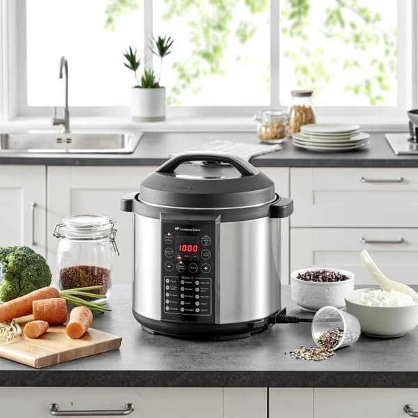 CONTINENTAL EDISON - CEMCSP1000I - Tryckkokare - 15 program - 5,7L - 1000W - Svart och rostfritt stål