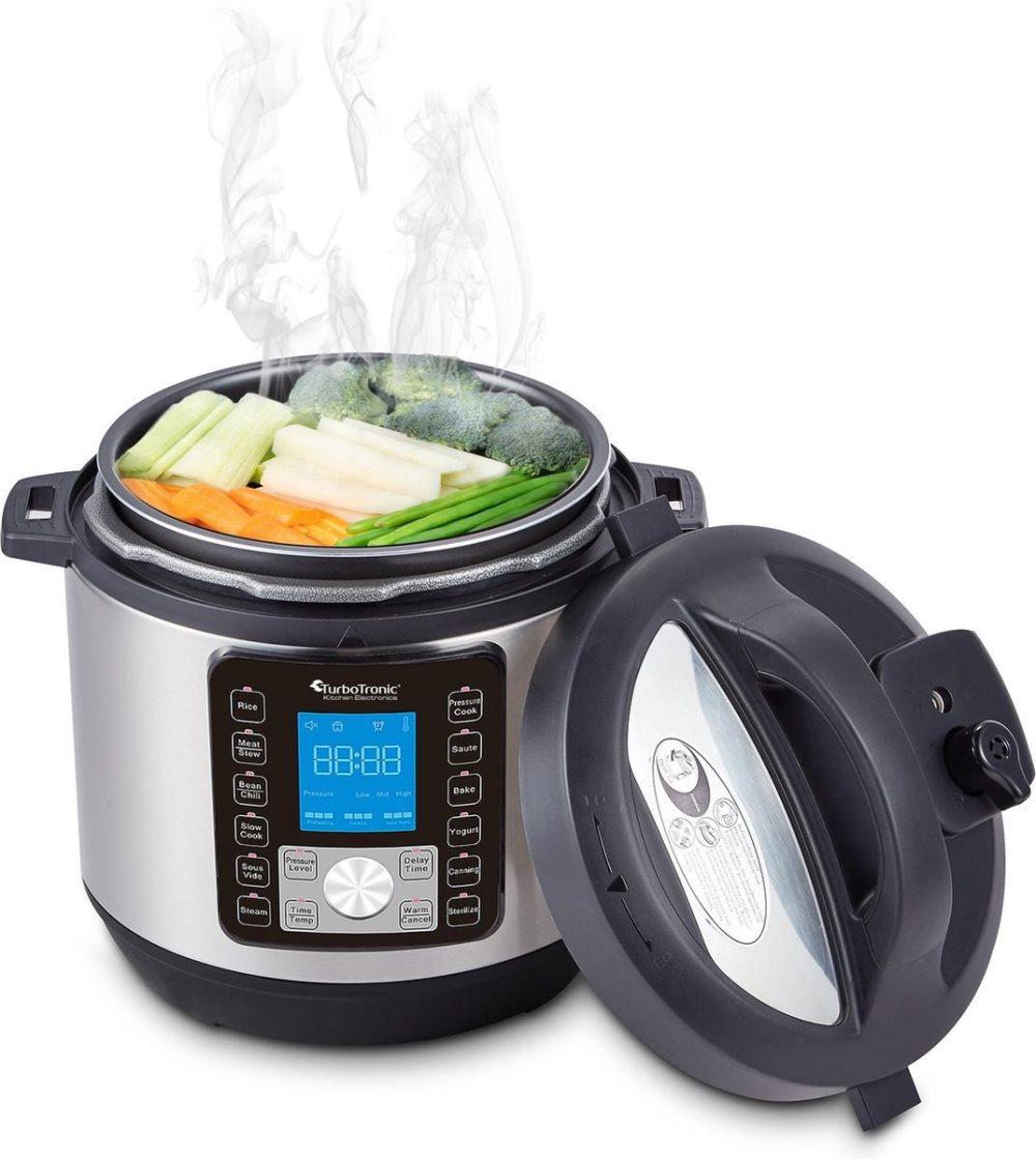 Digital tryckkokare - 6 liter - Svart / Rostfritt stål