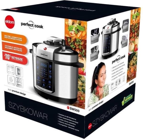 ELDOM SW500 PERFECT COOK 5 L Rustfrit Stål 900 W