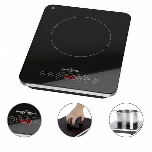 ProfiCook EKI 1062 Svart bänkskiva Zon induktionshäll 1 zon(er)