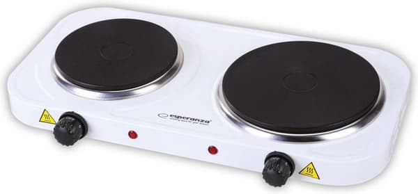 Esperanza EKH007W El-komfur 2 zone(r), Hvid Hvid
