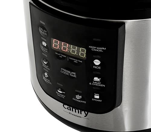 Camry CR 6409 multispis 6 L 1000 W Svart,Rostfritt stål
