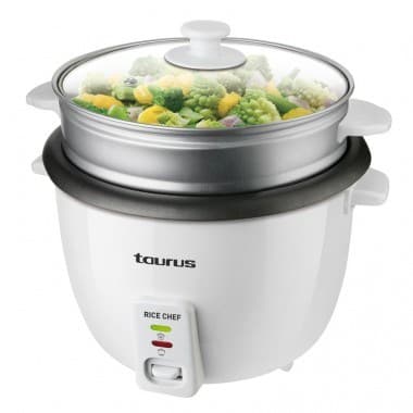 Taurus RISKOK riskoger 1,8 L 700 W Grå, Hvid