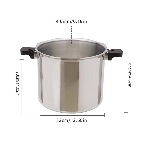 Painekeitin, 22L kapasiteetti, kestävä alumiiniseos,Hopea