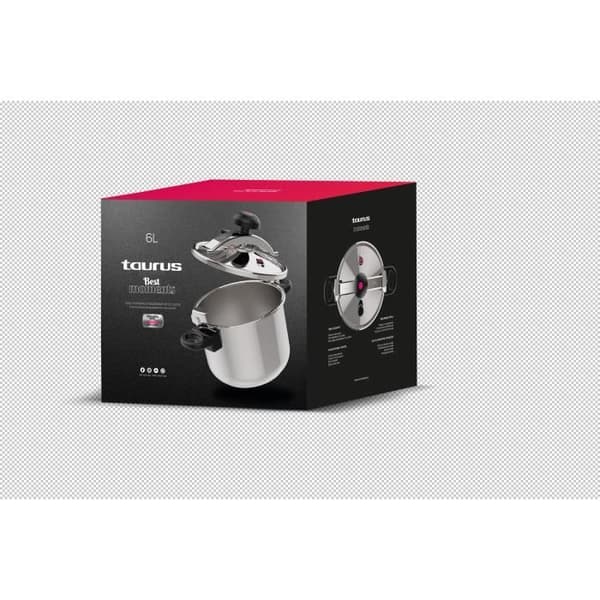 Cocotte grytan - TAURUS - AUTOCUISEUR CLASSIC MOMENTS - 6L - Rostfritt stål - Alla typer av spisar