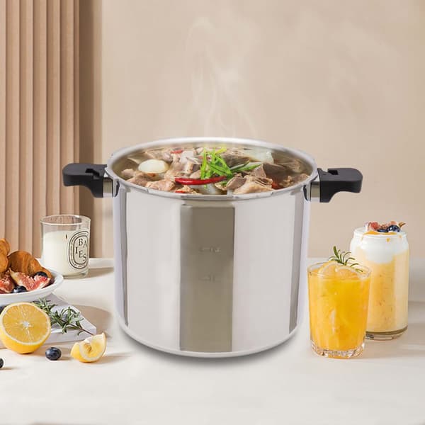 23 Quart Trykkoger, Hurtig og Jævn Opvarmning, Robuste Sikkerhedsfunktioner,32cm