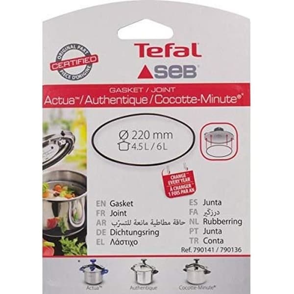 Seb 790141 packning för tryckkokare 4,5-6 L diam.220 mm
