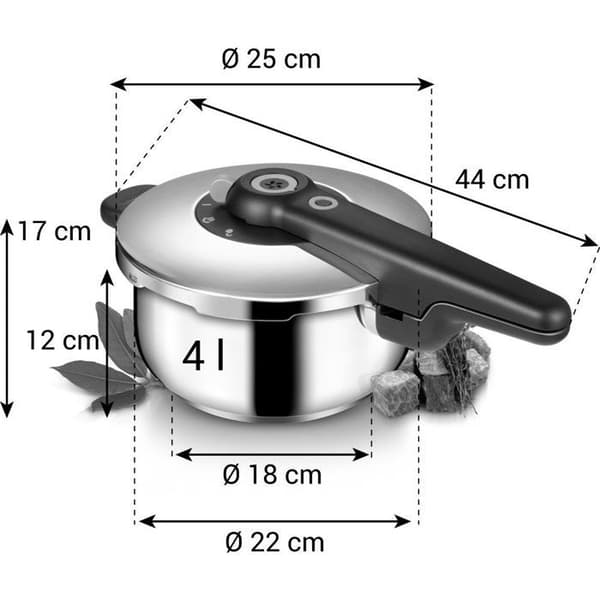 TESCOMA Tryckkokare SmartCLICK 4,0 l