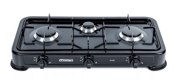 Promis KG300C gaskomfur med 3 blus, sort