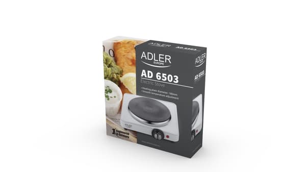 Adler AD 6503 liesitaso Valkoinen Pöytälevy Tiivistetty levy 1 alue(tta)