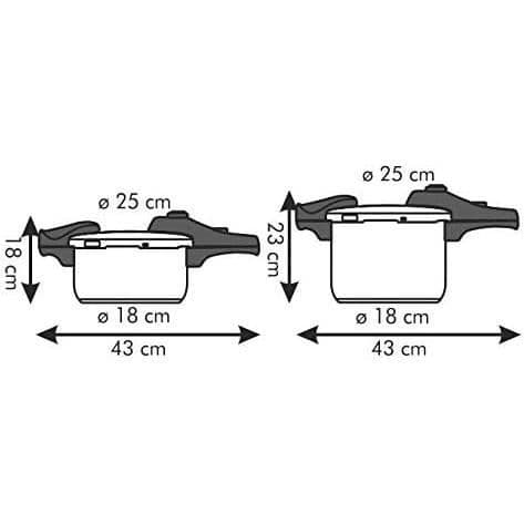 Tescoma Autocuiseur Bio Exclusive Duo, 4.0 och 6.0 l