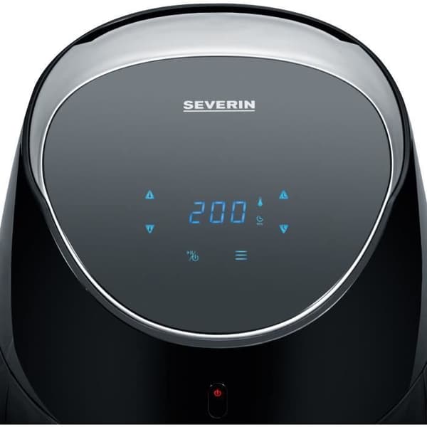 SEVERIN FR2445 XXL varmluftsmultikokare: 5L - Oljefri fritös - 8 program - justerbar termostat - LED-display - svart / i