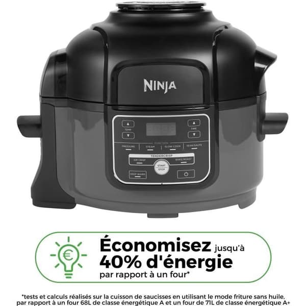 NINJA Multicooker - Foodi Mini OP100EU - 4,7L kapacitet - 6 madlavningsprogrammer - 1460W