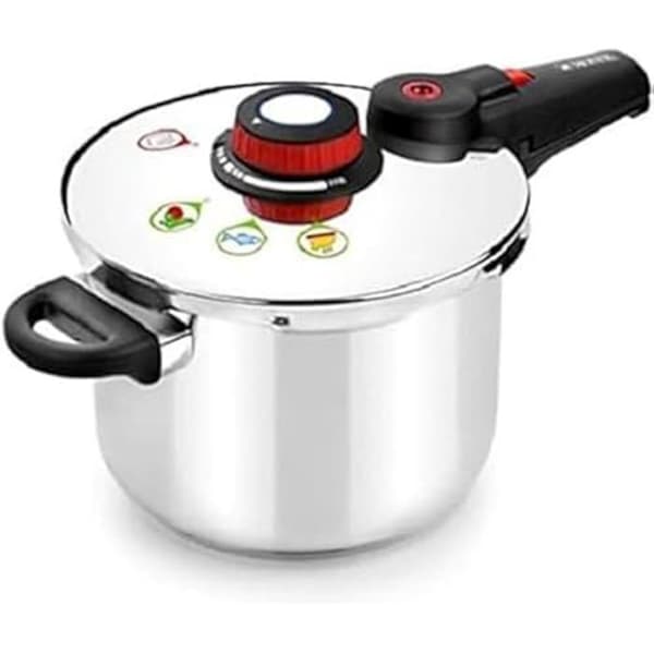 Monix Modern tryckkokare i rostfritt stål 7 liter silver