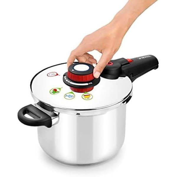 Monix Modern tryckkokare i rostfritt stål 7 liter silver