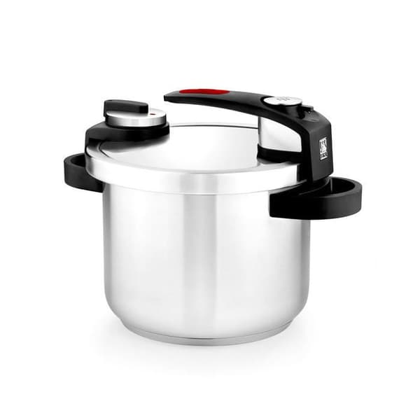 BRA Tekna tryckkokare - Enkel öppning - 4 L - 18/10 rostfritt stål - Alla värmekällor inklusive induktion