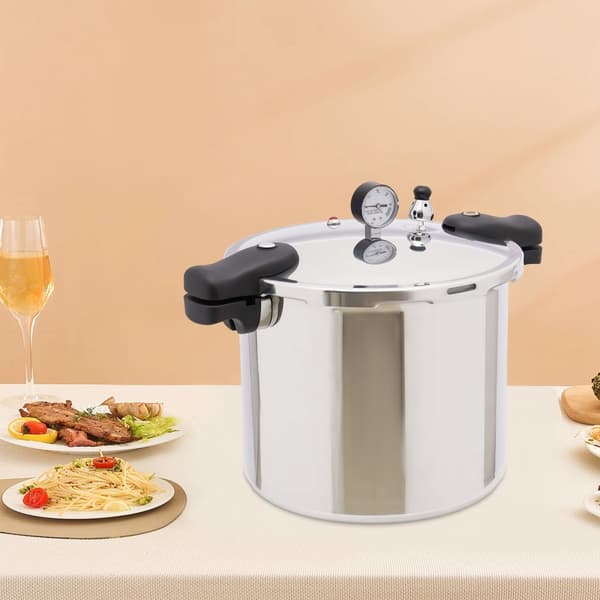 Painekeitin, 22L kapasiteetti, turvallisuusominaisuudet,Hopea, 32 cm