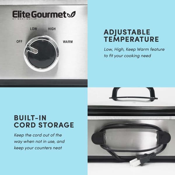 Elektrisk tryckkokare - elektrisk gryta Elite Gourmet - MST-5240SS