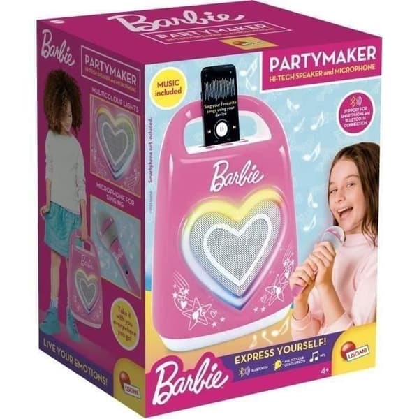 Speciell Bluetooth-högtalare för musik och karaoke med Barbie - LISCIANI -