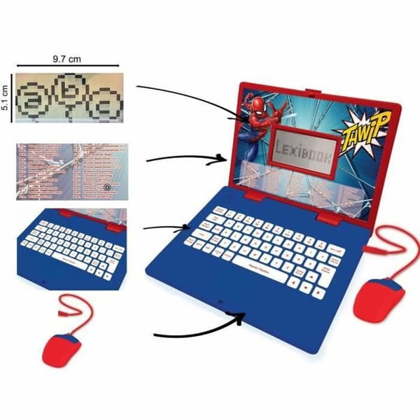 Bærbar computer Lexibook SPIDER-MAN (FR / EN) Engelsk