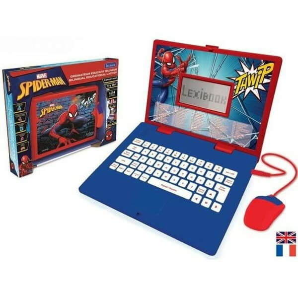 Bærbar computer Lexibook SPIDER-MAN (FR / EN) Engelsk Blå, Rød