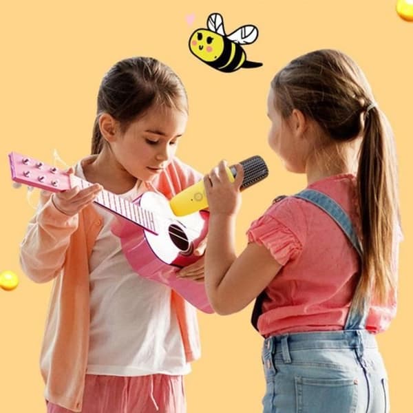 Karaoke kit / Bluetooth-högtalare och trådlös mikrofon - Villkor - MAYA, Magiska rösteffekter, 8 timmars batteritid, USB-laddning