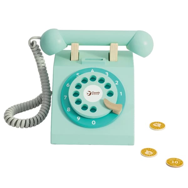 CLASSIC WORLD Classic Børnetelefon i træ 4 el.