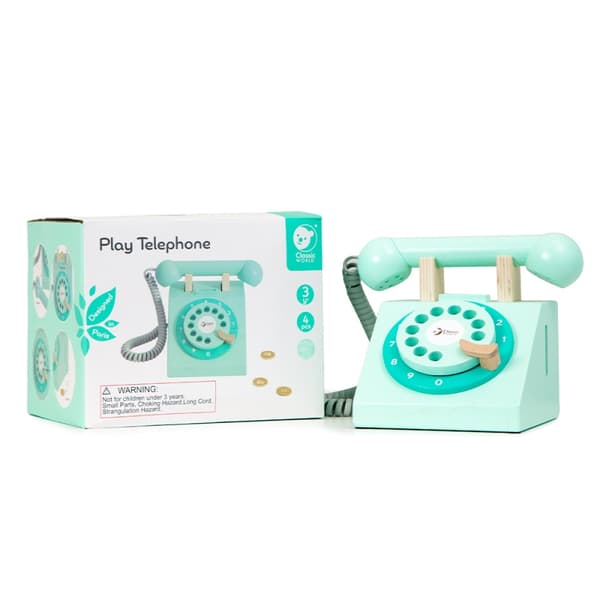 CLASSIC WORLD Classic Børnetelefon i træ 4 el.