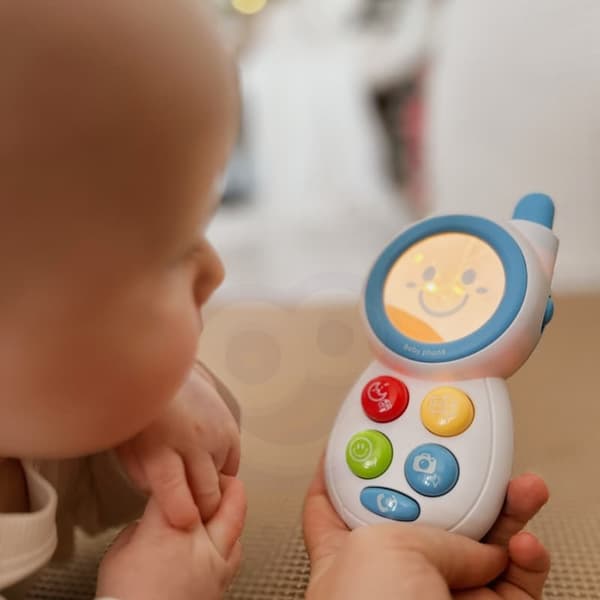 WOOPIE BABY Interaktiv Telefon med Ljud - Blå