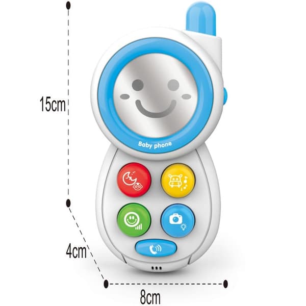 WOOPIE BABY Interaktiv Telefon med Ljud - Blå