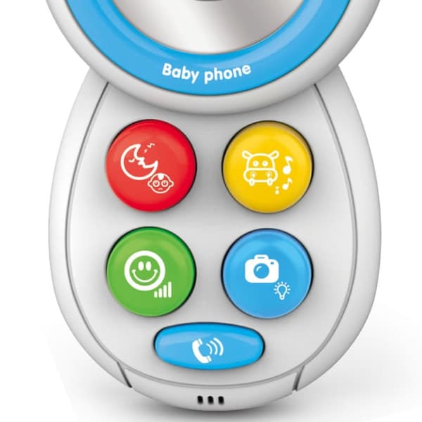 WOOPIE BABY Interaktiv Telefon med Ljud - Blå