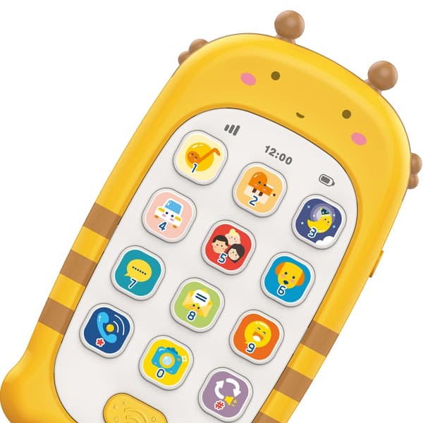 WOOPIE BABY interaktiv gul telefon med lyd