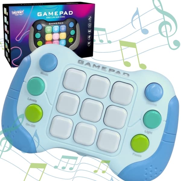 woopie Pop-It Elektronisk Arkadespil Fidget Legetøj Gamepad Blå