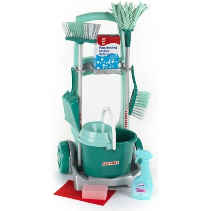KLEIN Leifheit städvagn med tillbehör