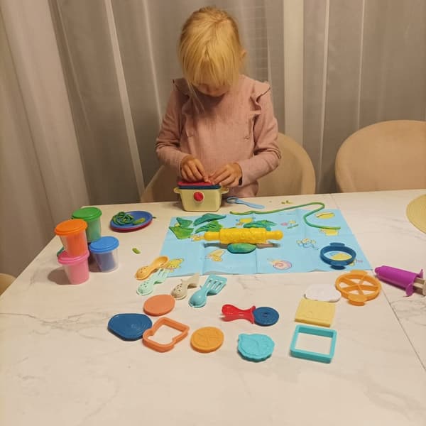 Stort Leksaksset med Pastaspruta, Leksakstoast och Modellera