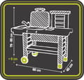 Miniatyrbilde 9 av 9: Smoby SAS Smoby Garden Kitchen - lekekjøkken