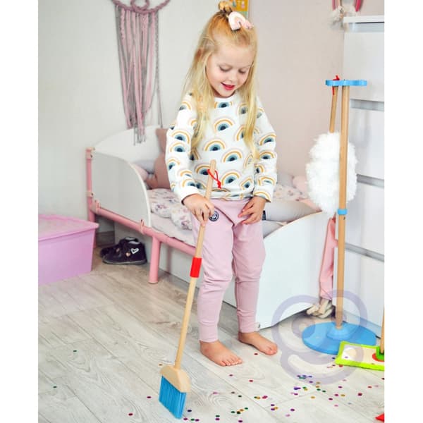 TOOKY TOY puinen siivoussetti lapsille 6 kpl.
