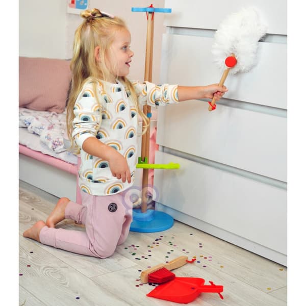 TOOKY TOY puinen siivoussetti lapsille 6 kpl.