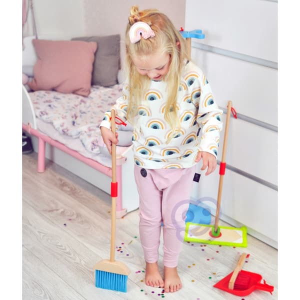 TOOKY TOY puinen siivoussetti lapsille 6 kpl.