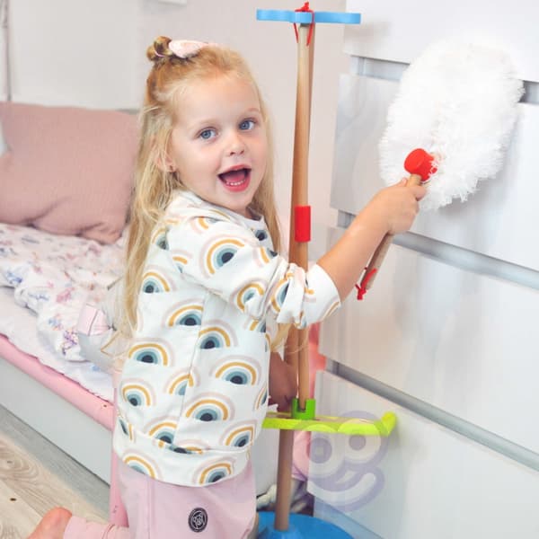 TOOKY TOY puinen siivoussetti lapsille 6 kpl.