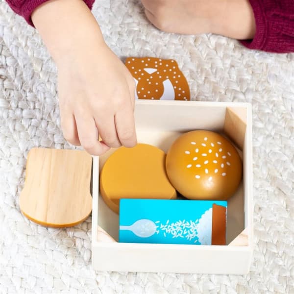 Melissa & Doug Puinen ruokaryhmien leikkisetti - jyvät