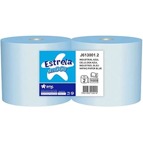 Industriella spolar - AMOOS - Blå - Paket med 2 - 2 lager - 5513 Gr