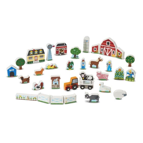 Maatila- ja traktorileikkisetti - Melissa & Doug