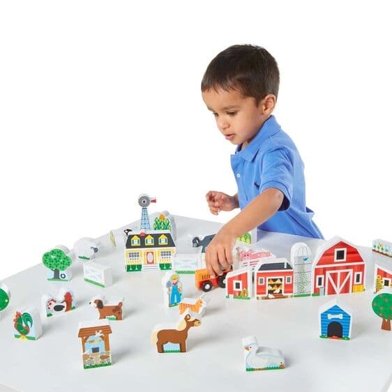 Maatila- ja traktorileikkisetti - Melissa & Doug