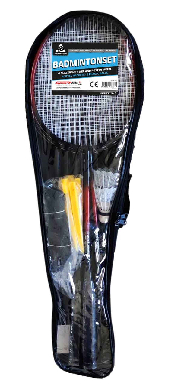 Badmintonset 4 spelare ink nät, SportMe