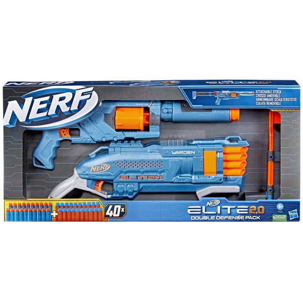 NERF N-Strike Elite 2.0 Double Defense Pack Hasbro